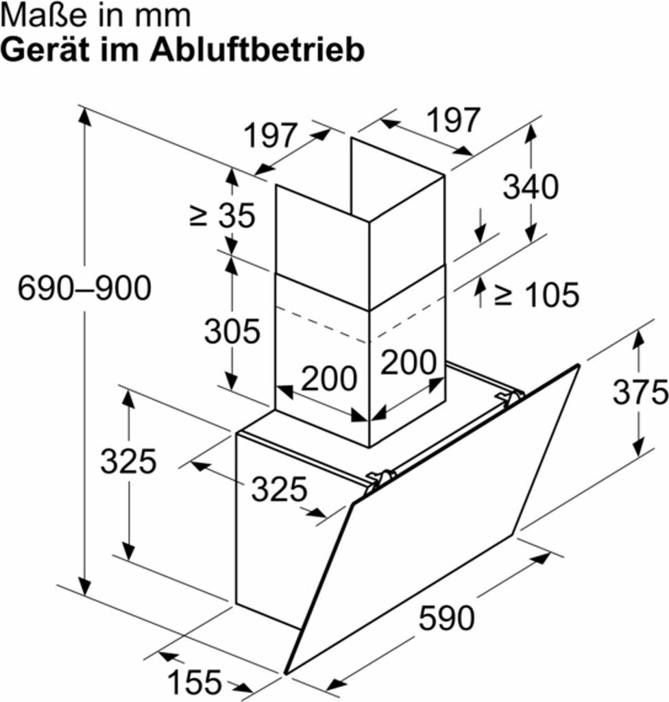 Siemens - 326€ - Dunstabzugshaube - LC65KDK60 - 60 cm - iQ100 – Bild 2