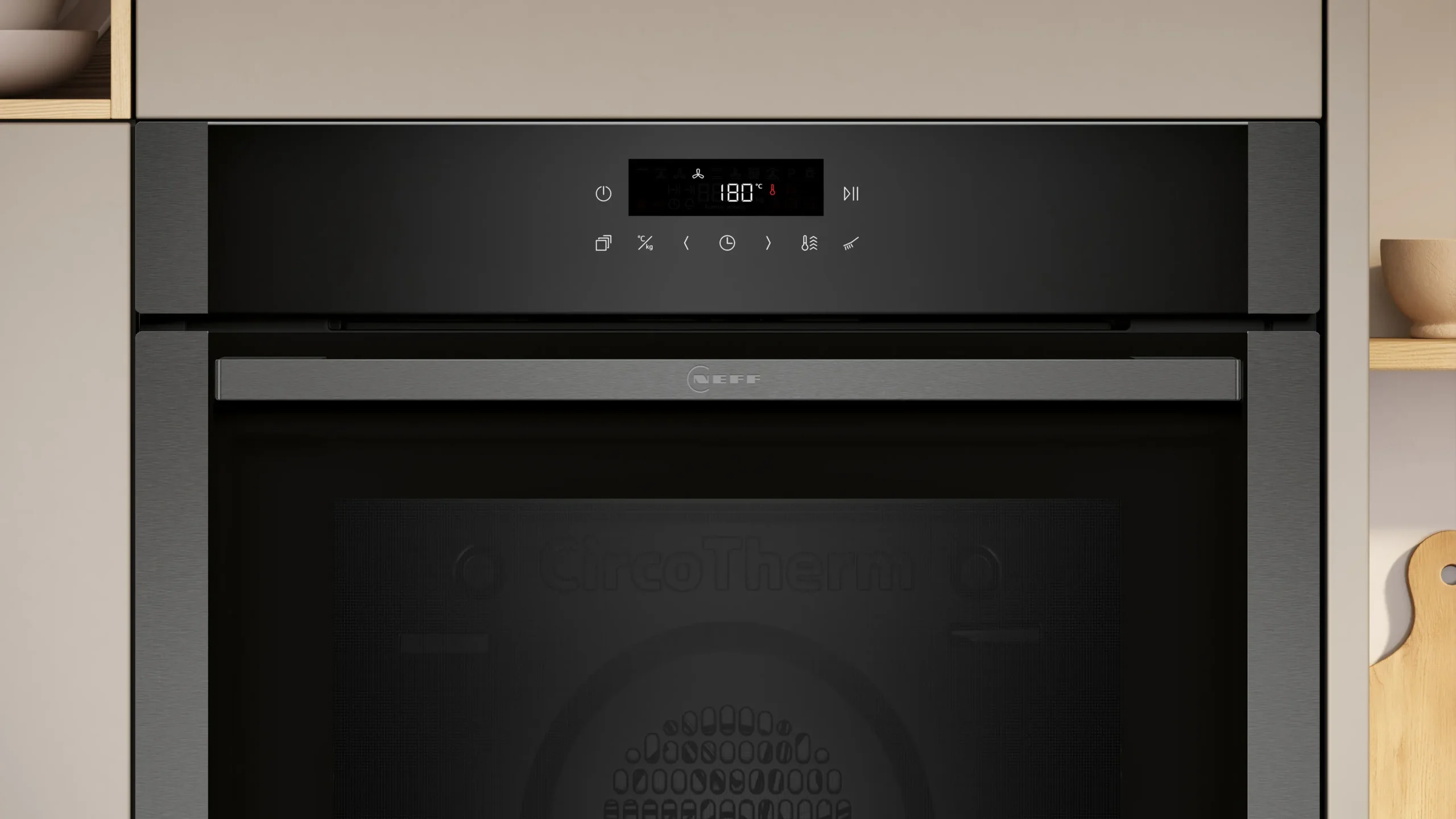 NEFF B6ACJ7AG3 Einbau-Backofen 60 cm Slide&Hide Pyrolyse AirFry Graphite Grey – Bild 2