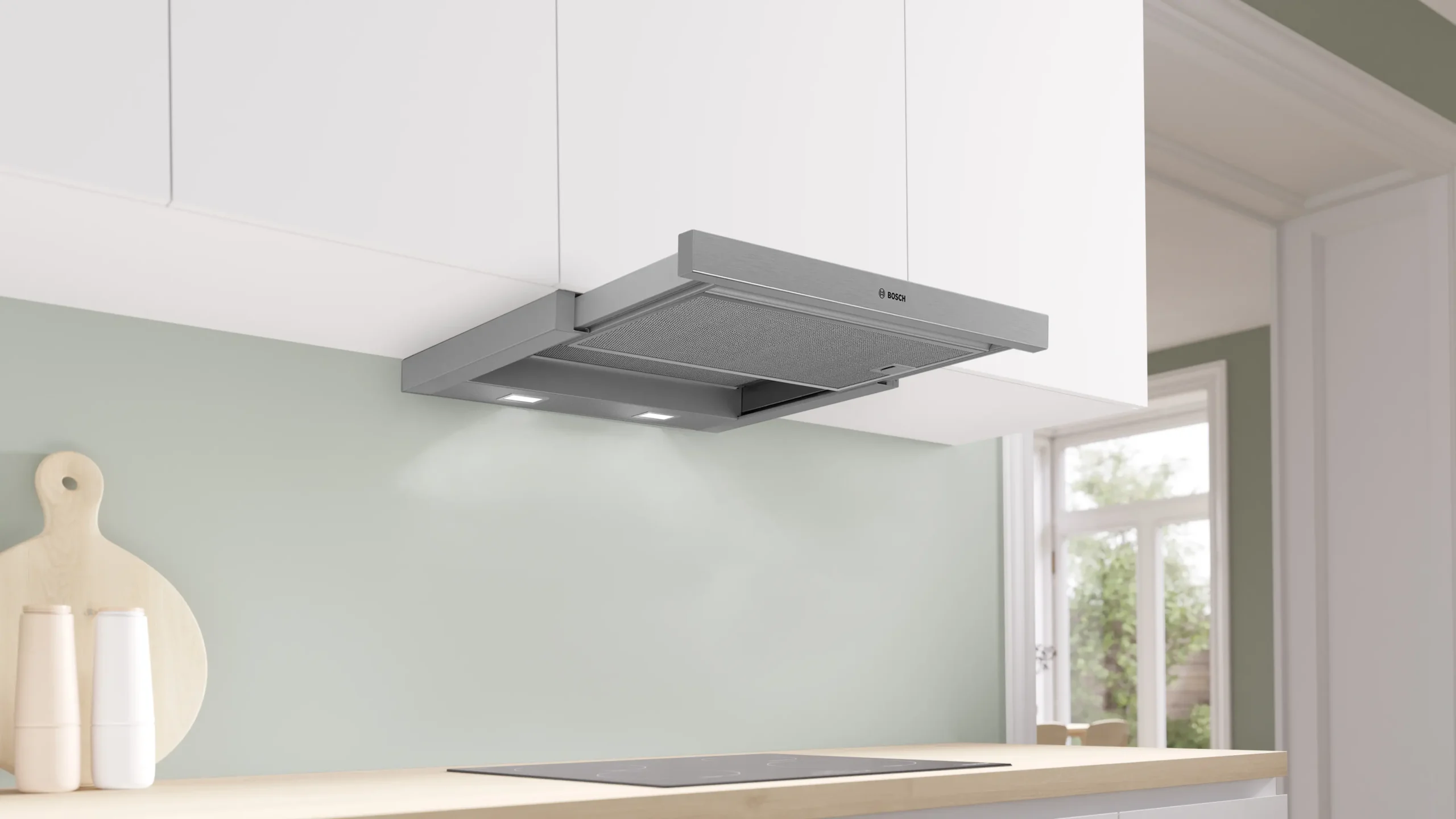 Bosch DFR067A52 Flachschirmhaube Einbau 60 cm Serie 4 silber – Bild 3