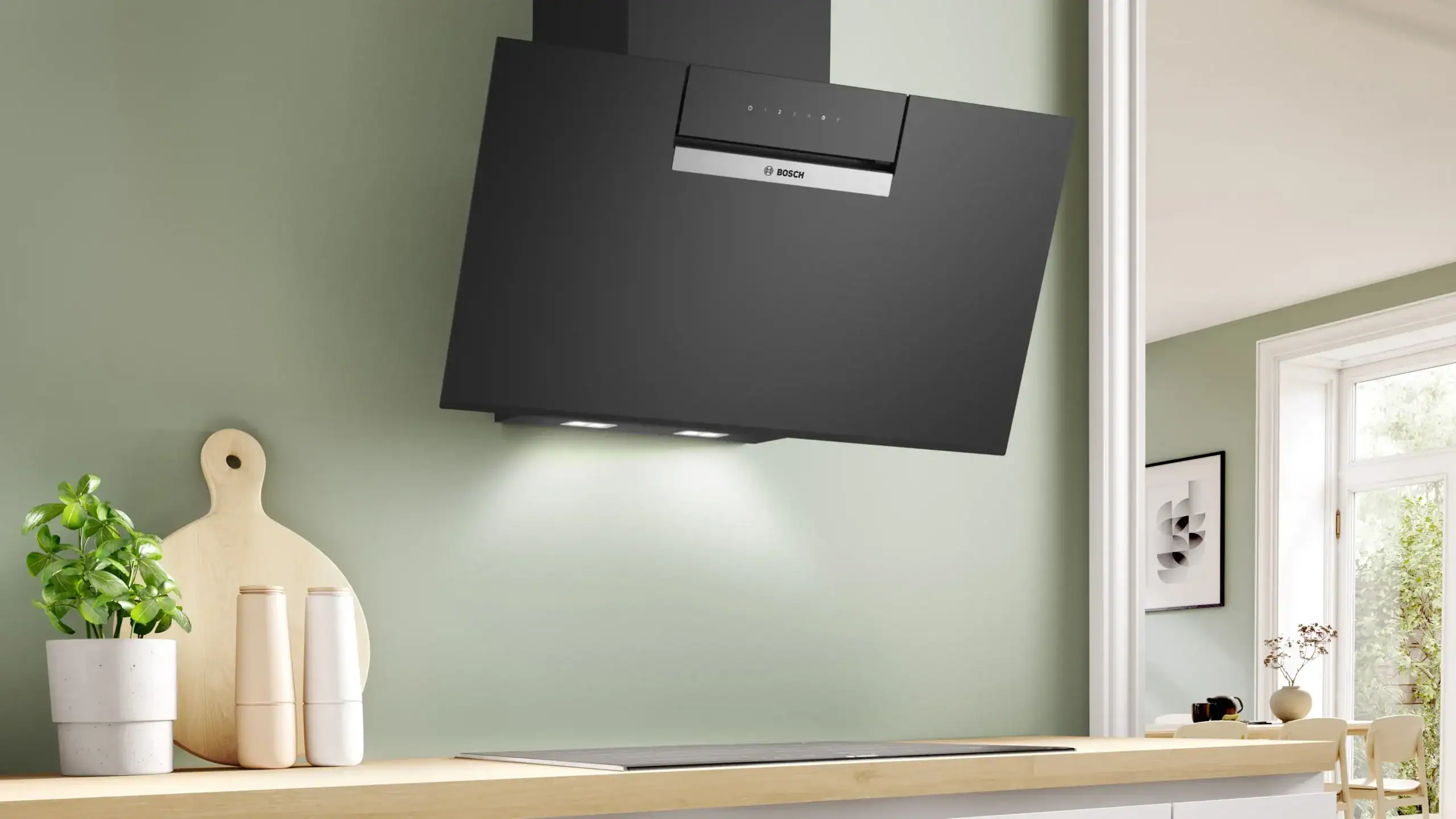 Bosch DWK87FN60 Dunstabzugshaube 80 cm schwarz Serie 4 – Bild 2