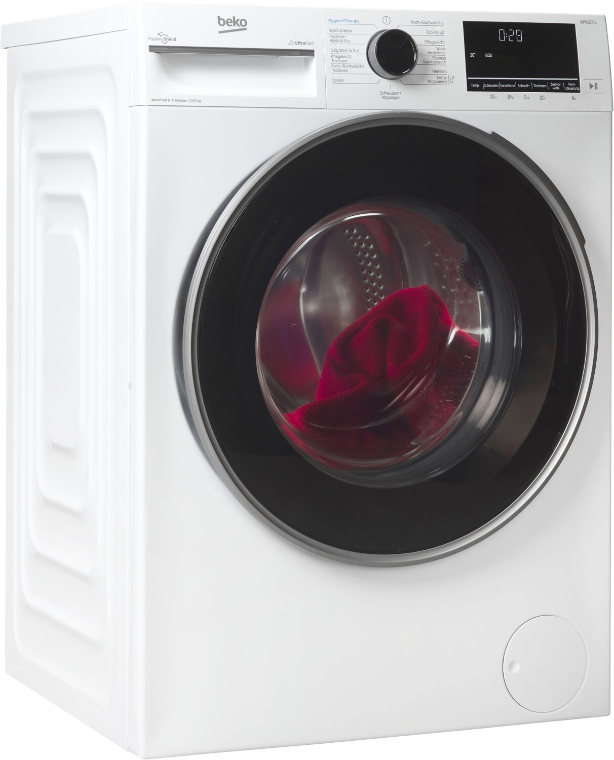 Beko - 566€ - Waschtrockner - B3DFT510447W - 10 kg Waschen / 6 kg Trocknen – Bild 2