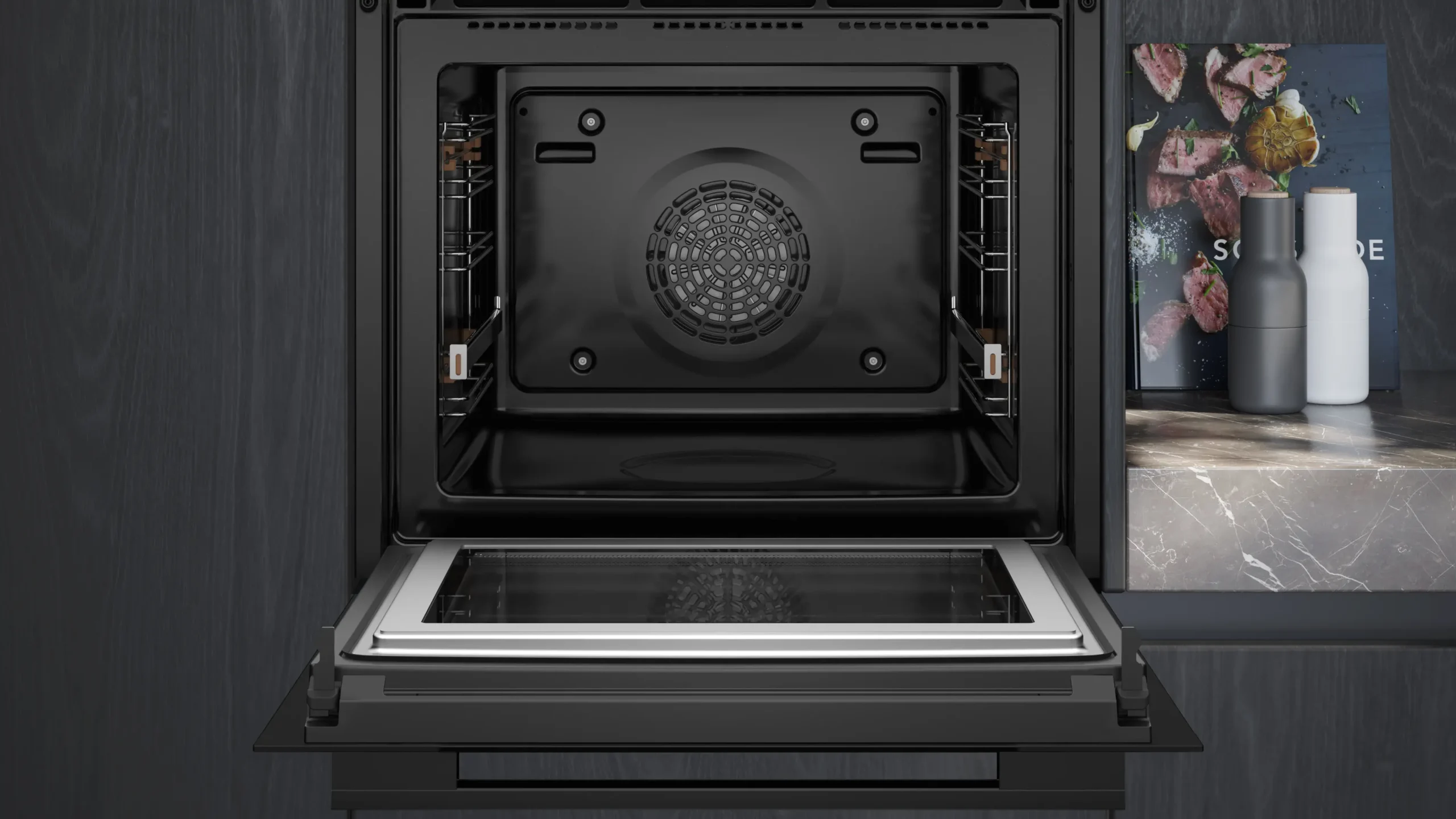 Siemens HM778GMB1 Einbau Backofen mit Mikrowelle iQ700 schwarz – Bild 3