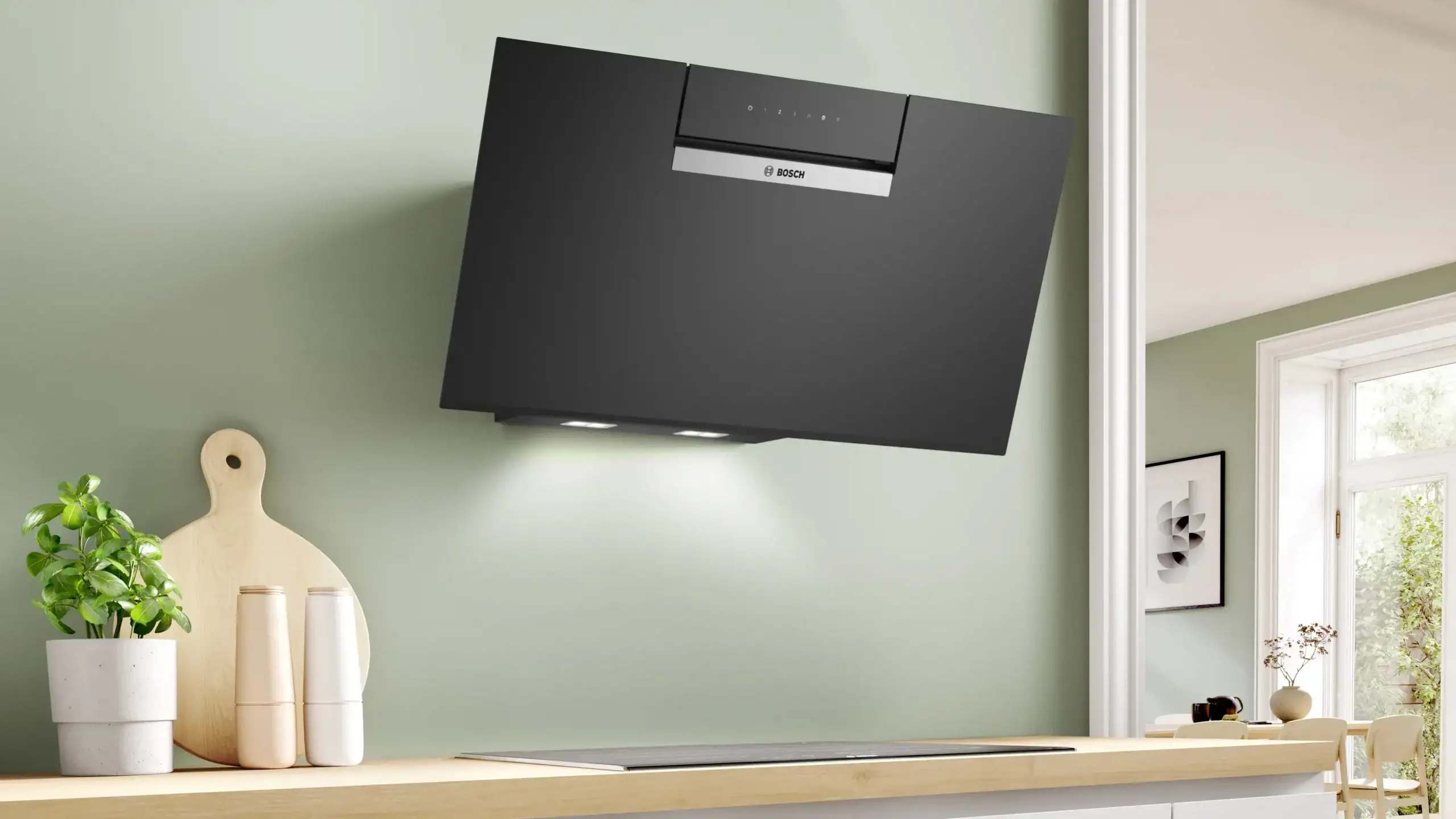 Bosch DWK87FN60 Dunstabzugshaube 80 cm schwarz Serie 4 – Bild 3