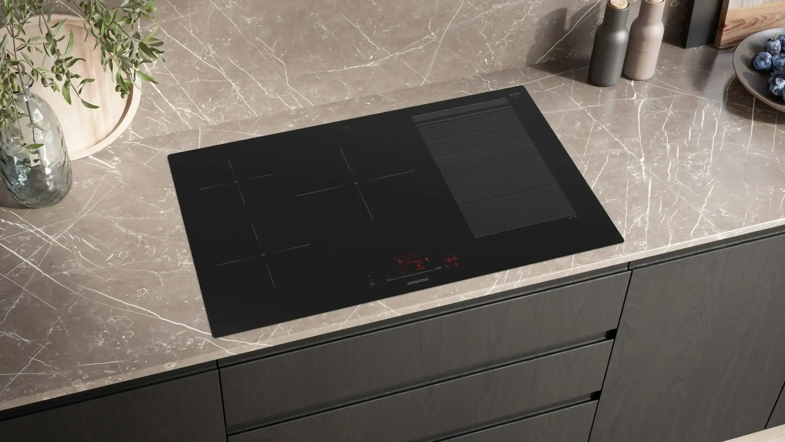 Siemens - 689€ - EX801HVC1E Induktionskochfeld 80 cm autark iQ700 schwarz – Bild 3