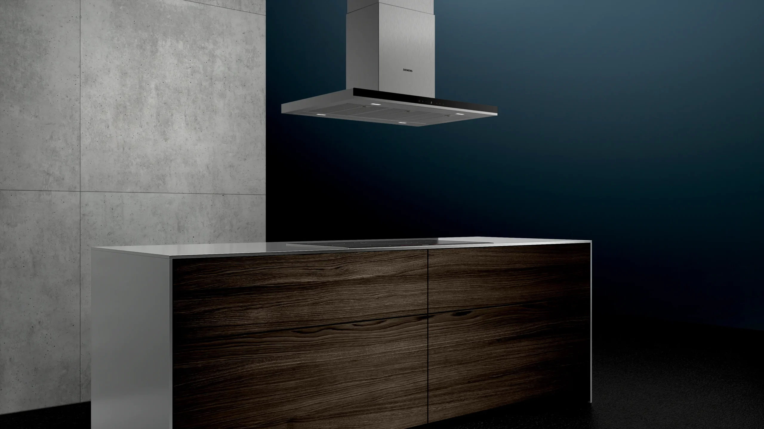 Siemens Inselhaube 90 cm Edelstahl LF98BIP50 leise & leistungsstark – Bild 4