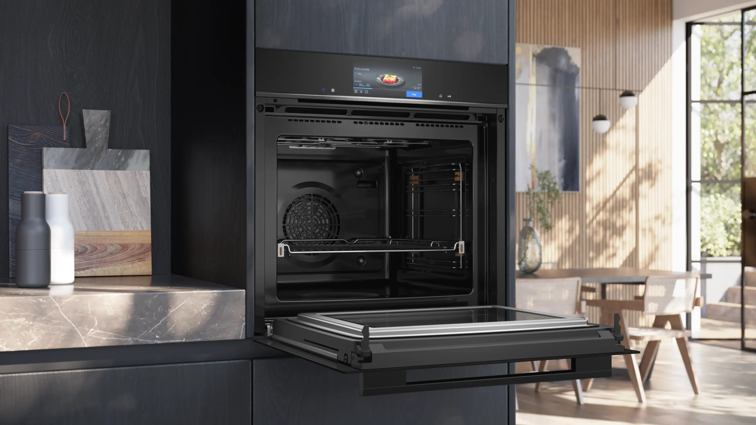 Siemens HM778GMB1 Einbau Backofen mit Mikrowelle iQ700 schwarz – Bild 4
