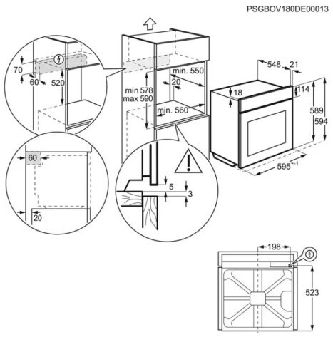 AEG – 439€ - OU5PB40SM - Einbaubackofen - mit Pyrolyse – Edelstahl mit Antifingerprint – Bild 4