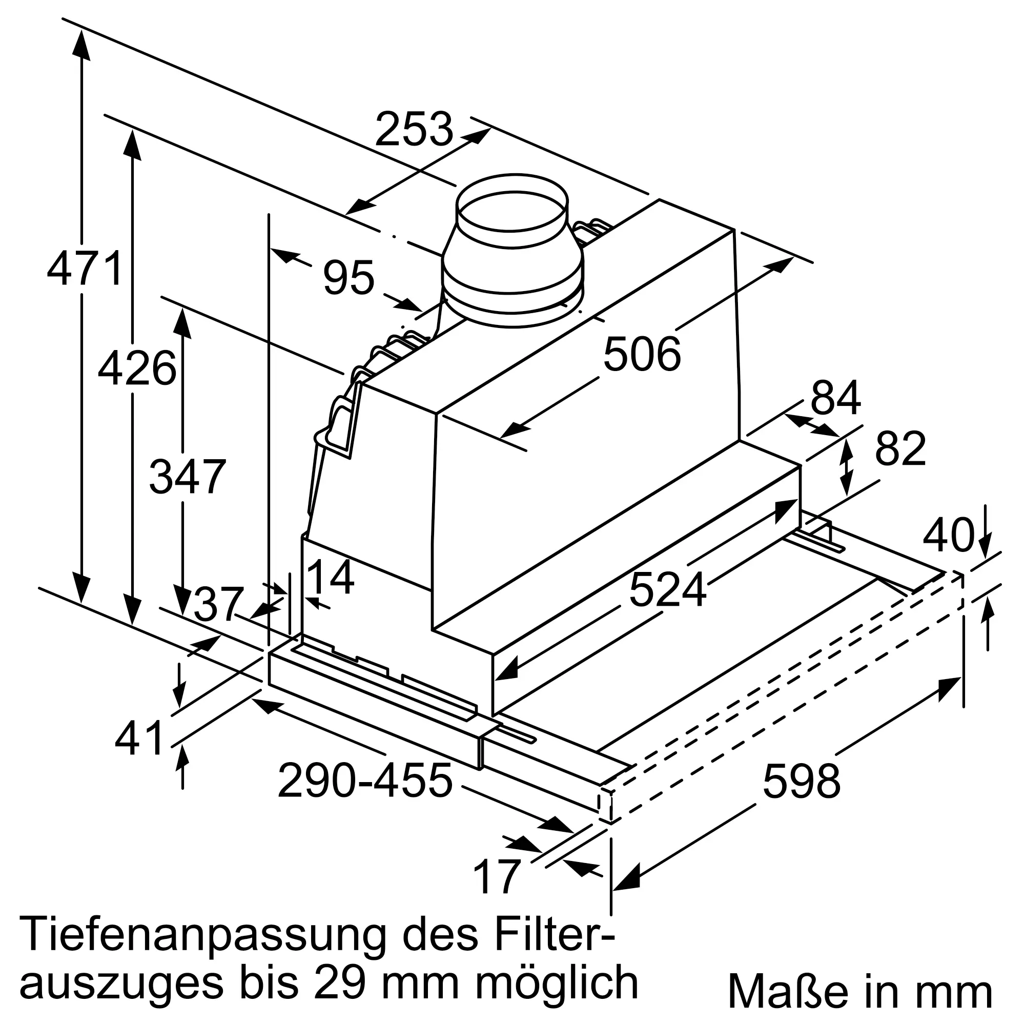 Bosch DFR067A52 Flachschirmhaube Einbau 60 cm Serie 4 silber – Bild 6