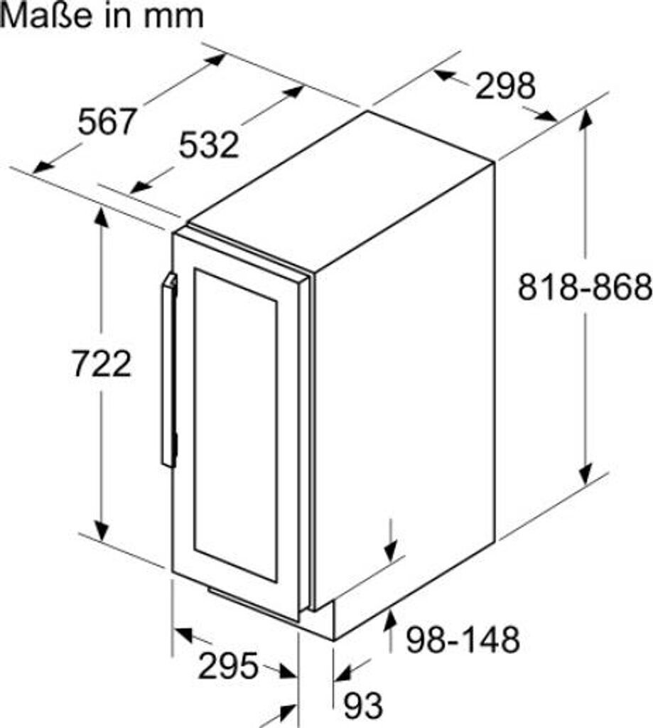 Siemens - 789€ - Weinkühlschrank - KU20WVHF0 - iQ500 - Einbaugerät - Glastür UV-Schutz – Bild 6