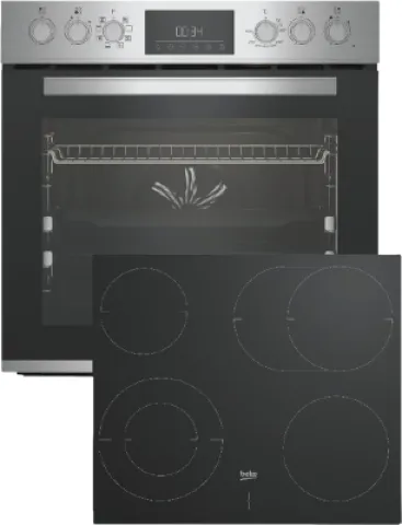 Beko - 560€ - Herdset - BBUM 12328 X ED - mit Glaskeramikkochfeld