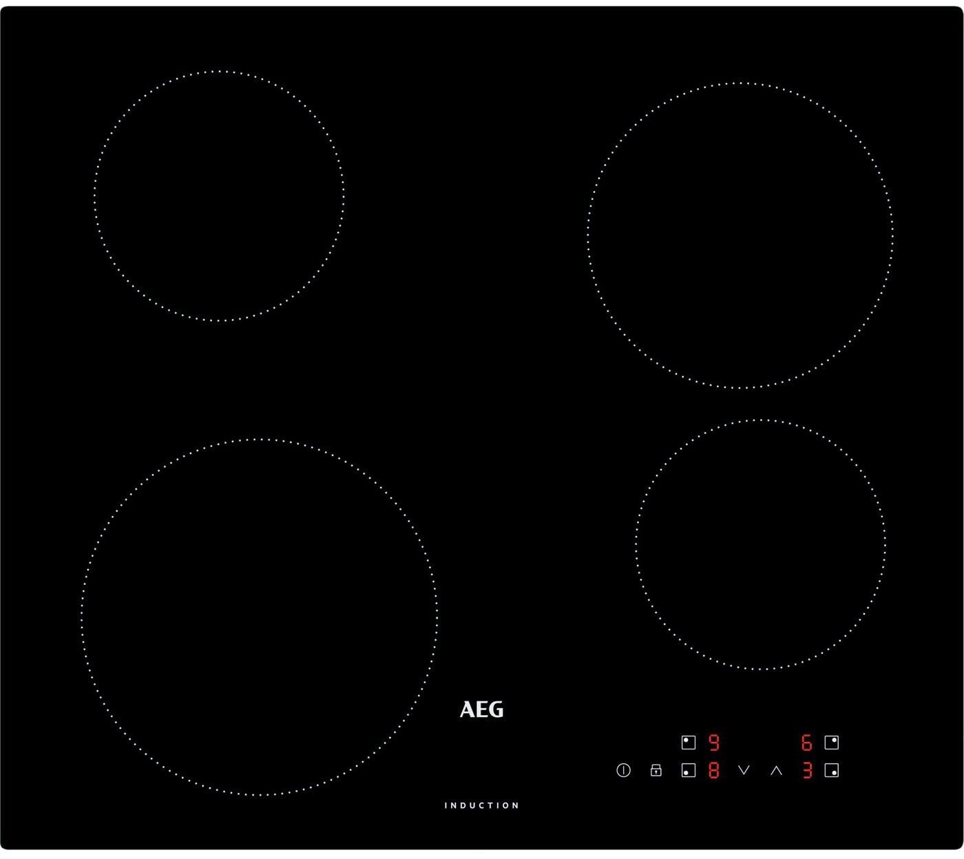 AEG - 309€ - IB6420ACB - Autarkes Induktionskochfeld - 59 cm breit - TouchControl