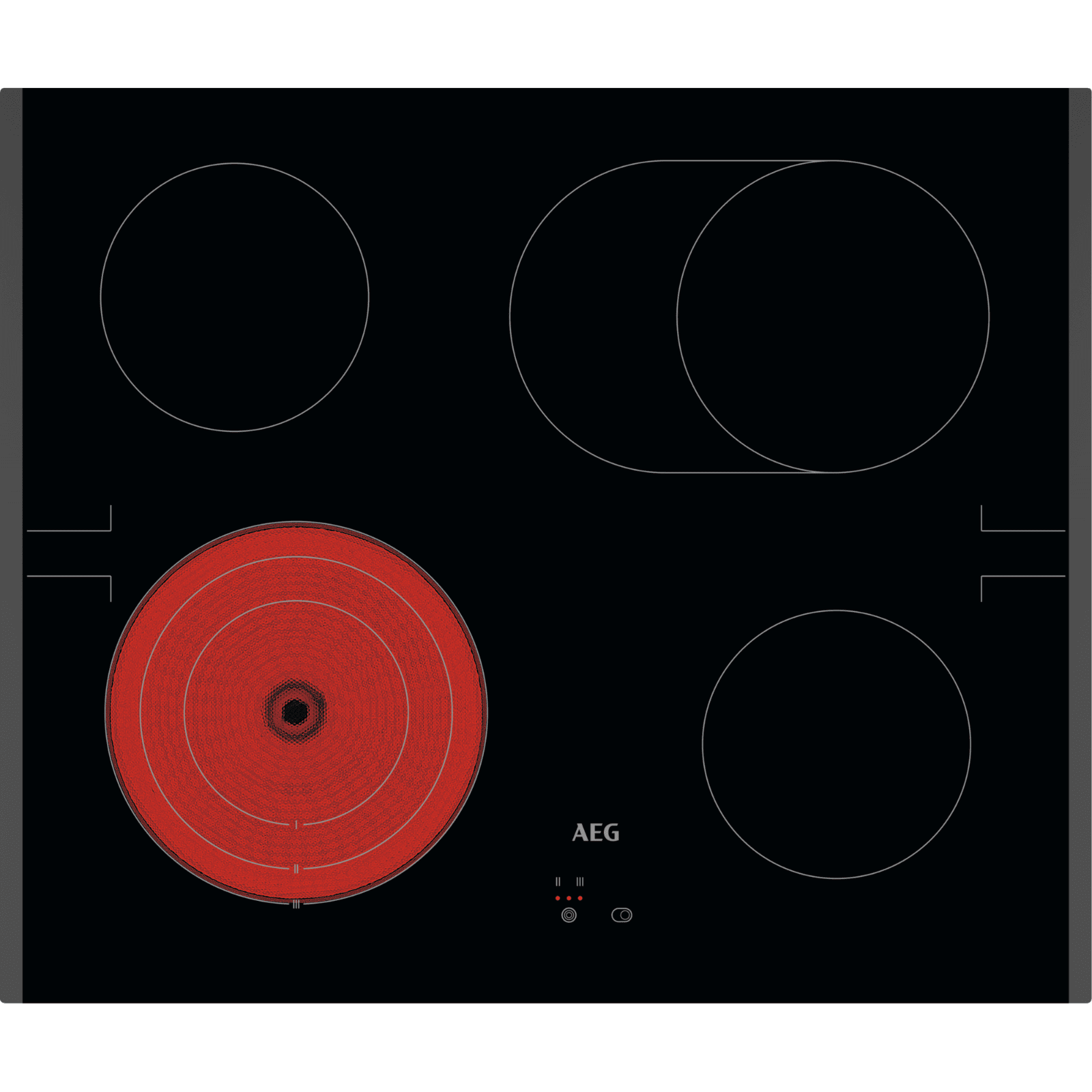 AEG - 319€ - TA64RA07FB - 3000 Radiant Hob Herdgebundenes Glaskeramikkochfeld / 60 cm