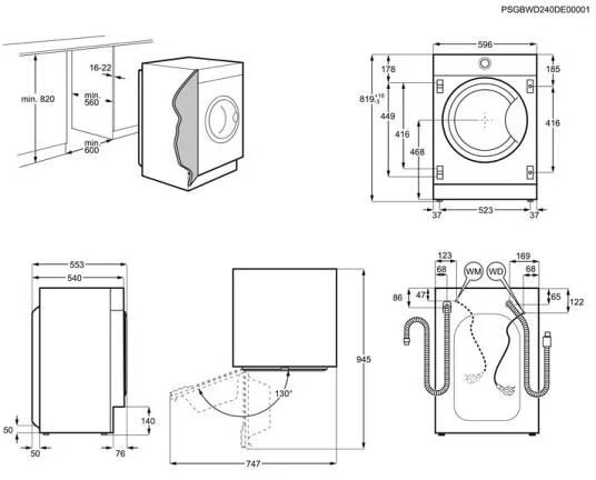 AEG – 720€ - LR7BI6480 - Einbauwaschmaschine – Bild 4